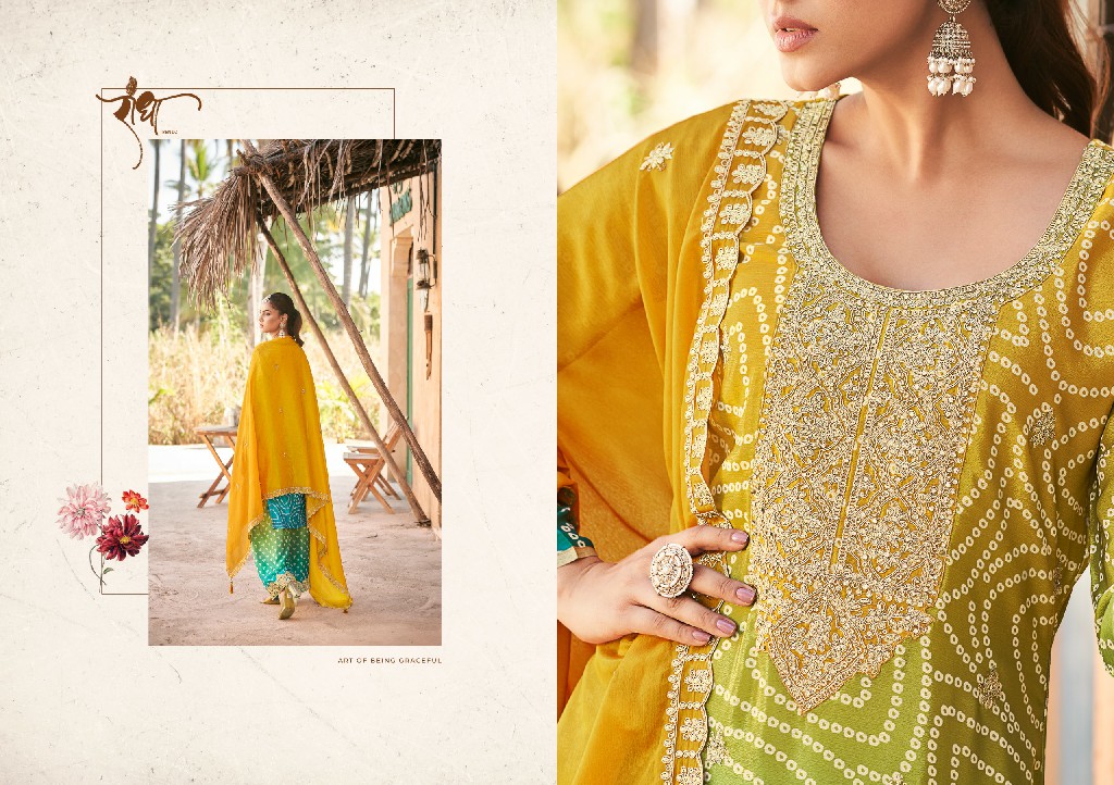 Radha Trendz Rangeen Wholesale Free Size Stitched Festive Salwar Kameez