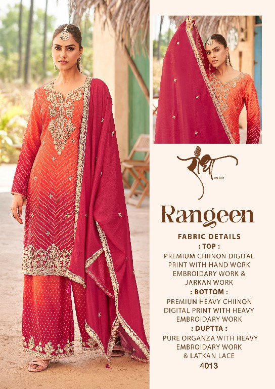 Radha Trendz Rangeen Wholesale Free Size Stitched Festive Salwar Kameez