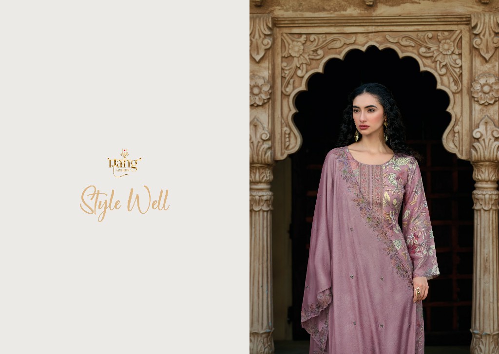 Rang Fashion Style Well Wholesale Pure Viscose Muslin With Neck Work Salwar Suits