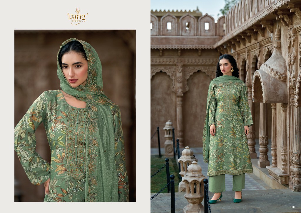 Rang Fashion Style Well Wholesale Pure Viscose Muslin With Neck Work Salwar Suits