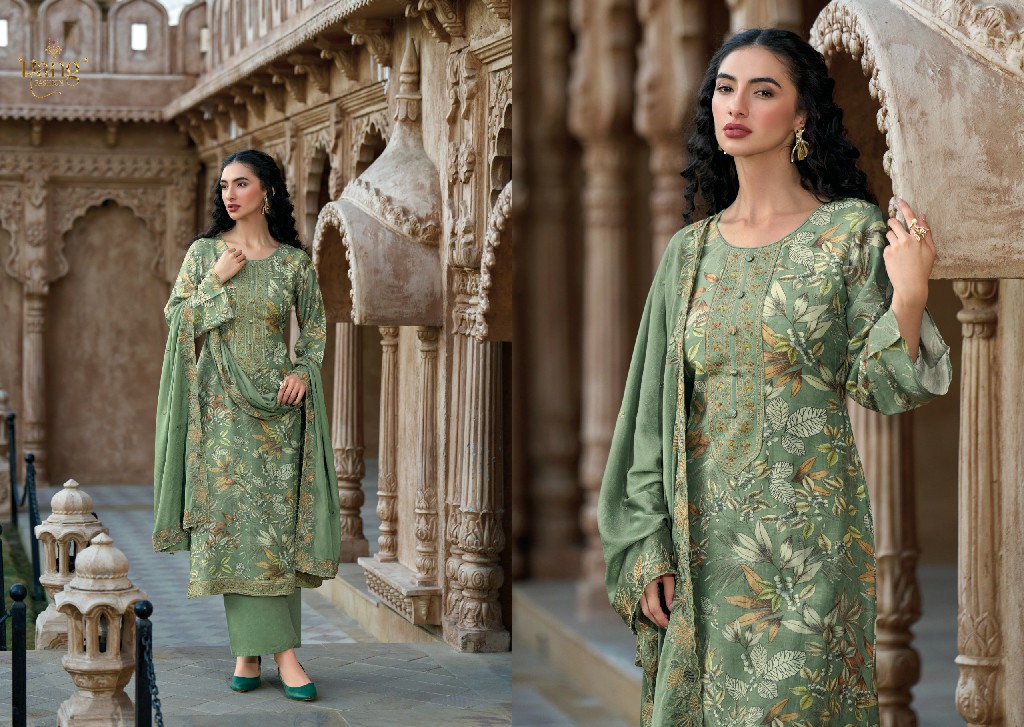 Rang Fashion Style Well Wholesale Pure Viscose Muslin With Neck Work Salwar Suits