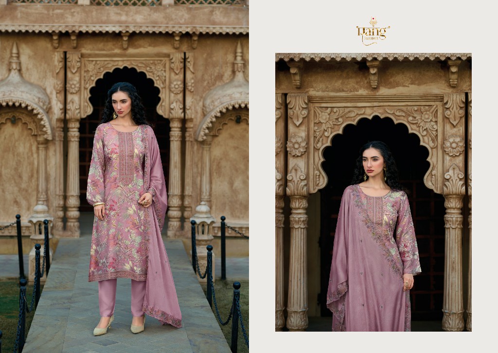 Rang Fashion Style Well Wholesale Pure Viscose Muslin With Neck Work Salwar Suits