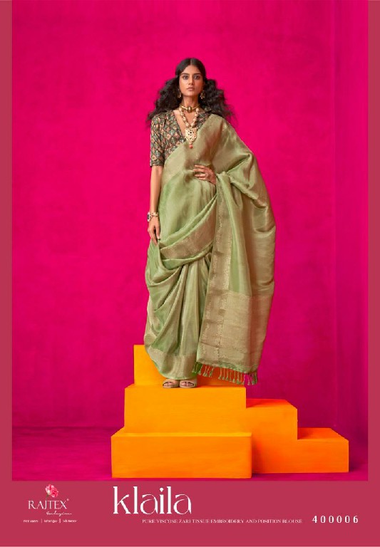 Rajtex Klaila Wholesale Pure Zari Tissue Handloom Silk Sarees