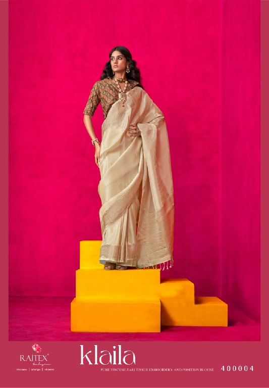Rajtex Klaila Wholesale Pure Zari Tissue Handloom Silk Sarees