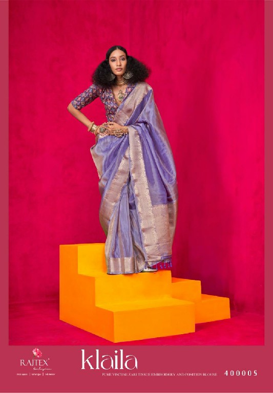 Rajtex Klaila Wholesale Pure Zari Tissue Handloom Silk Sarees