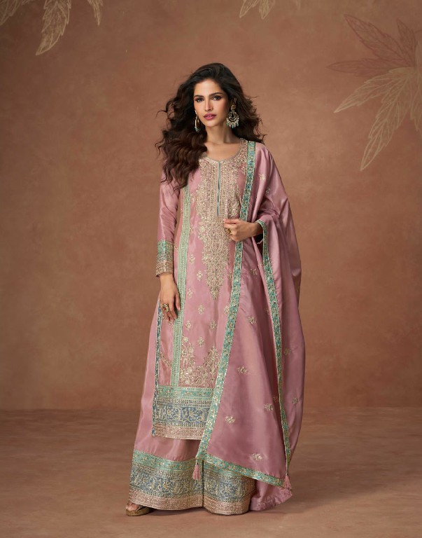Aashirwad Tashi Wholesale Organza Simer Silk Free Size Stitched Suits