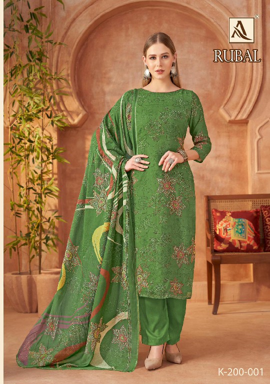 Alok Rubal Wholesale Viscose Muslin With Hand Work Dress Material