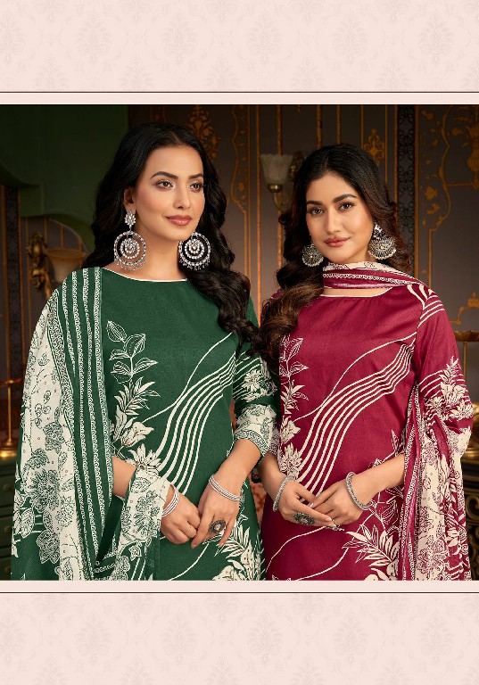 Harshit Ameena Wholesale Pure Zam Cotton With Hand Work Dress Material