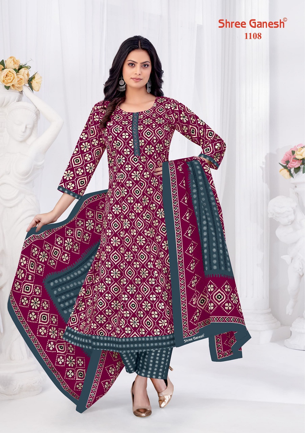 Shree Ganesh Zeenat Vol-1 Wholesale Anarkali Special Cotton Readymade Suits