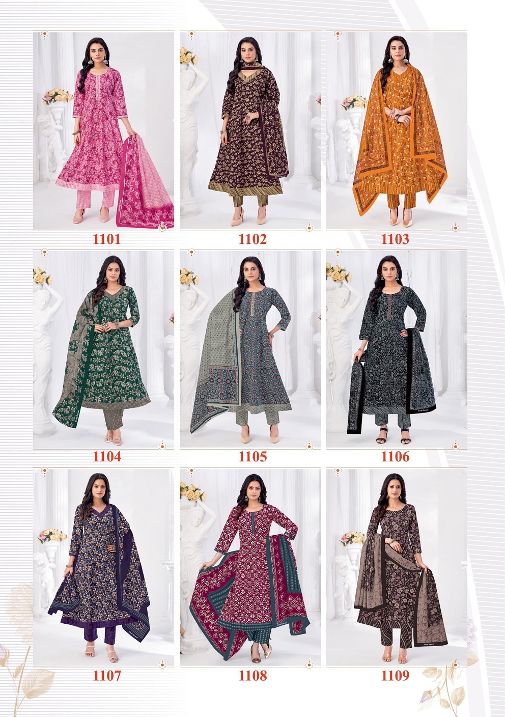 Shree Ganesh Zeenat Vol-1 Wholesale Anarkali Special Cotton Readymade Suits
