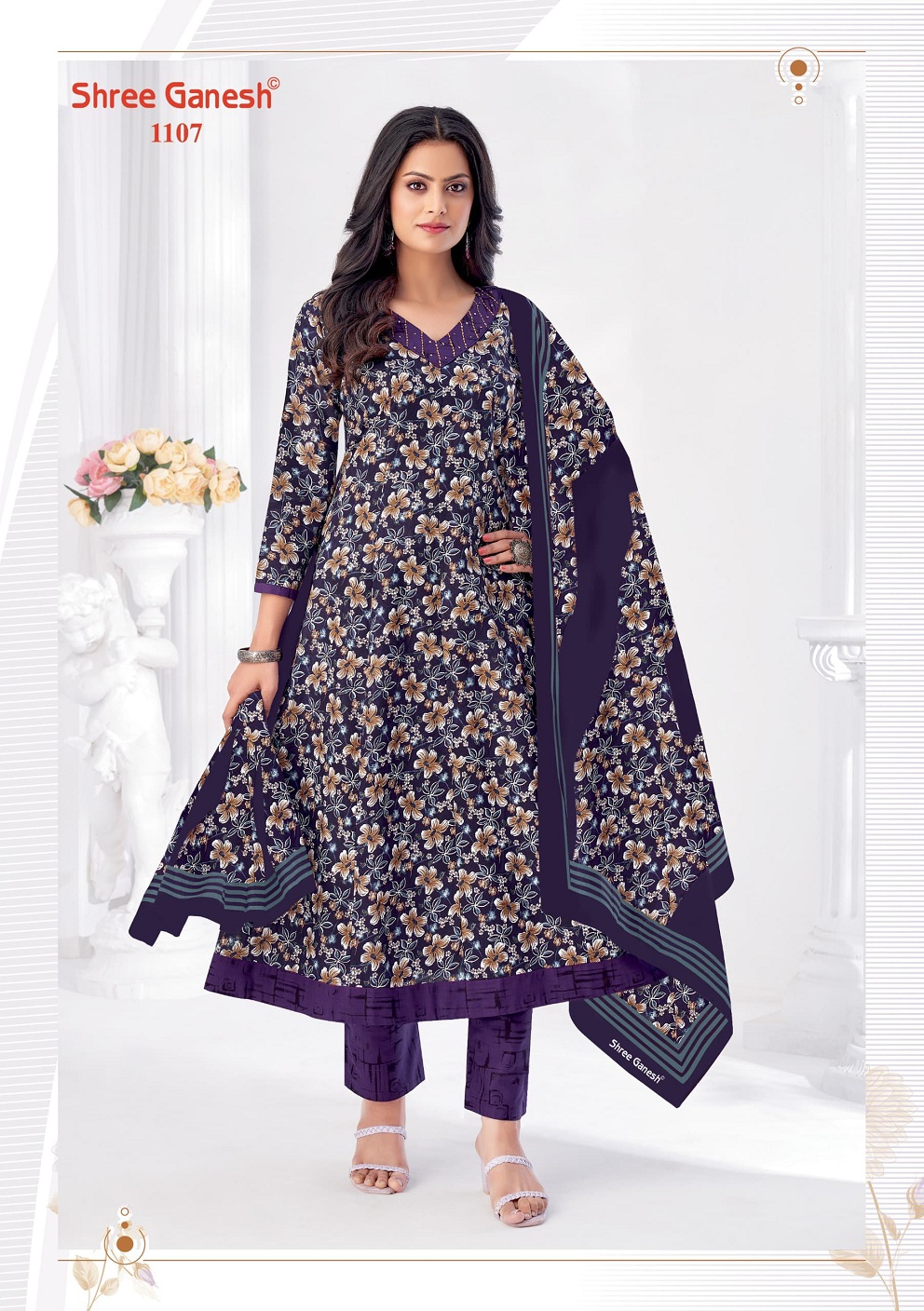 Shree Ganesh Zeenat Vol-1 Wholesale Anarkali Special Cotton Readymade Suits