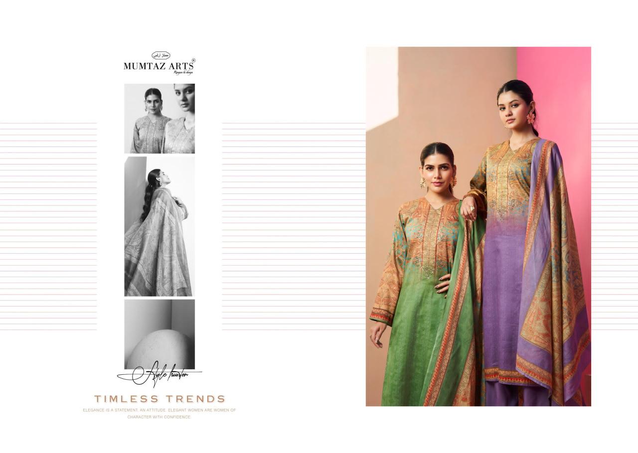 Hezal by mumtaz arts jam satin hit design unstitch 3pcs dress