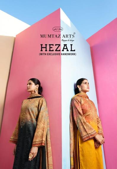 Hezal by mumtaz arts jam satin hit design unstitch 3pcs dress