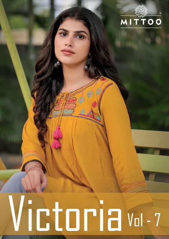 Mittoo Victoria Vol-7 Wholesale Rayon Print Short Tops