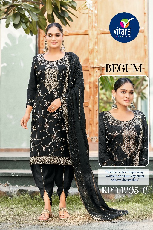 Vitara Begum Wholesale Muslin With Siroski Work 3 Piece Suits