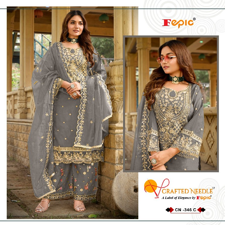 Fepic Crafted Needle CN-346 Wholesale Readymade Indian Pakistani Suits