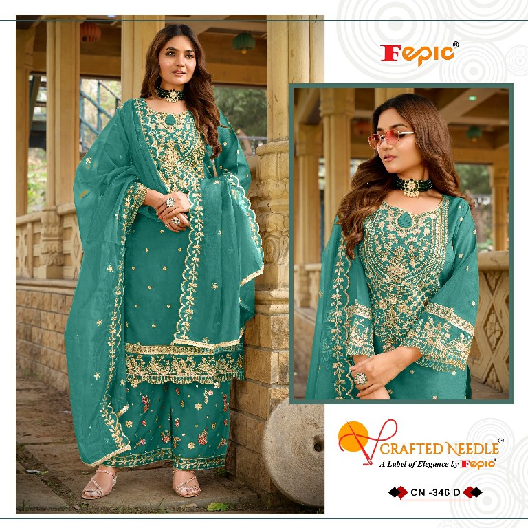 Fepic Crafted Needle CN-346 Wholesale Readymade Indian Pakistani Suits