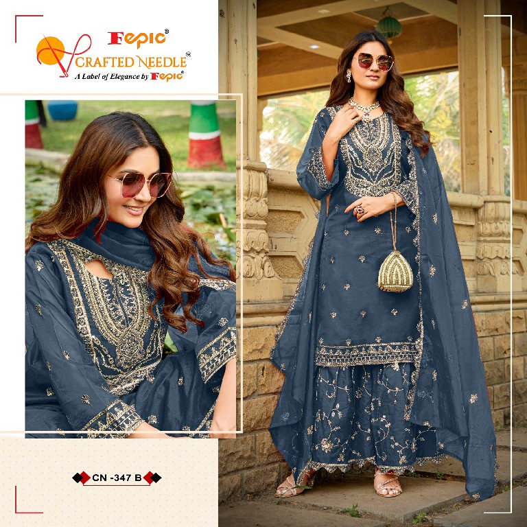 Fepic Crafted Needle CN-347 Wholesale Readymade Indian Pakistani Suits