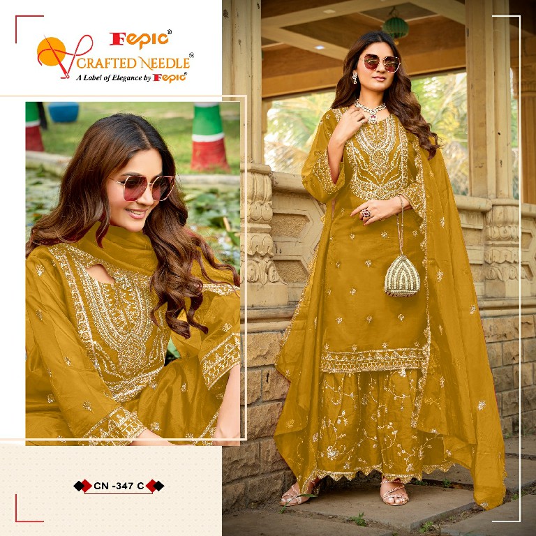 Fepic Crafted Needle CN-347 Wholesale Readymade Indian Pakistani Suits