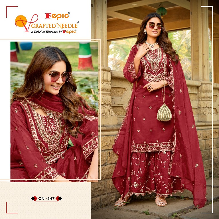 Fepic Crafted Needle CN-347 Wholesale Readymade Indian Pakistani Suits