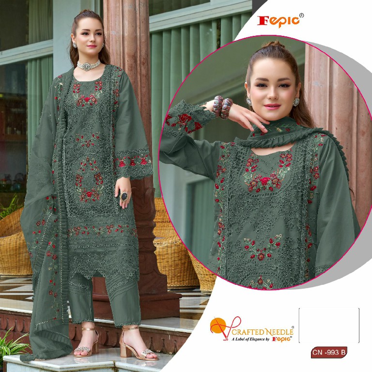 Fepic Crafted Needle CN-993 Wholesale Readymade Indian Pakistani Suits
