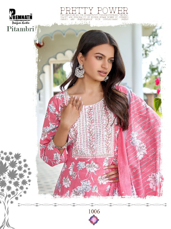 Premnath Pitambri Wholesale Pure Cotton Anarkali 3 Piece With Cotton Dupatta Suits