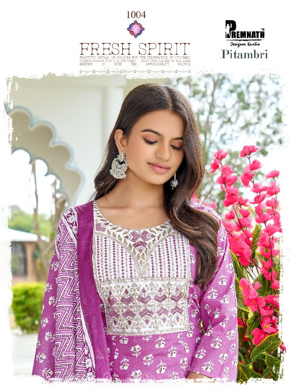 Premnath Pitambri Wholesale Pure Cotton Anarkali 3 Piece With Cotton Dupatta Suits