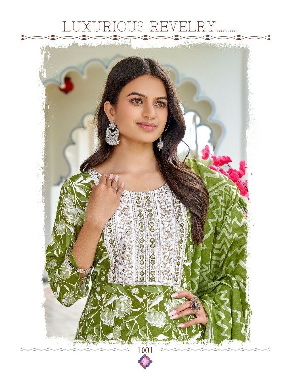 Premnath Pitambri Wholesale Pure Cotton Anarkali 3 Piece With Cotton Dupatta Suits