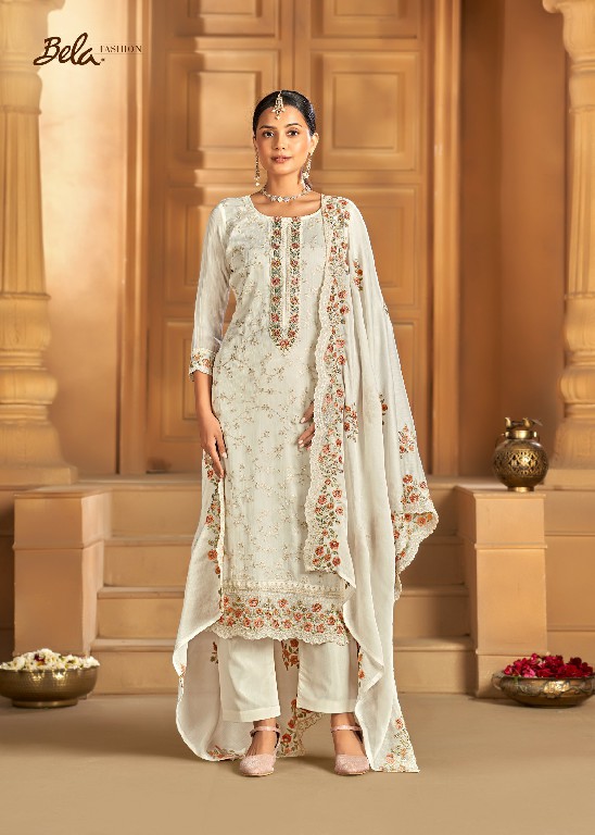 Bela Kurbaat Wholesale Natural Chiffon With Diamond Work Designer Suits