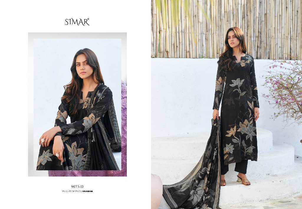 Glossy Simar Swarnika Wholesale Viscose Muslin With Hand Work Suits
