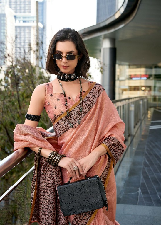 blackberry by rajpath linen tissue silk elegant style saree supplier