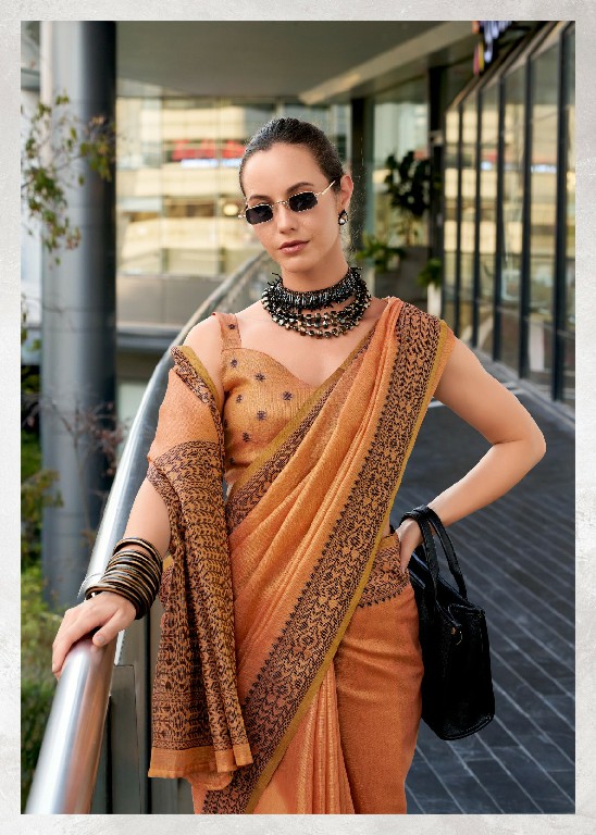 blackberry by rajpath linen tissue silk elegant style saree supplier