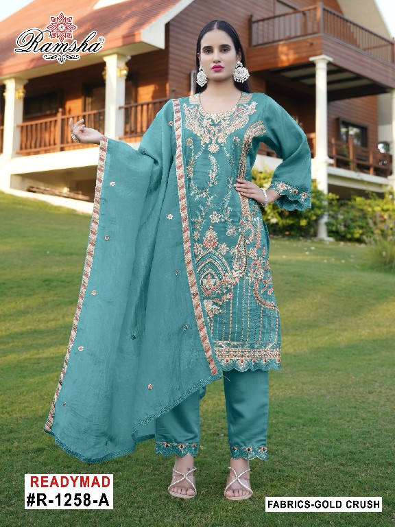 Ramsha R-1258 Wholesale Readymade Indian Pakistani Salwar Suits