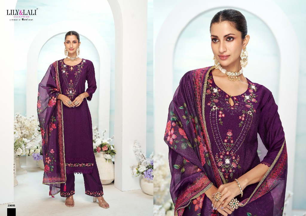 Lily And Lali Mishka Wholesale Embroidery And Handwork Kurti With Pant And Dupatta