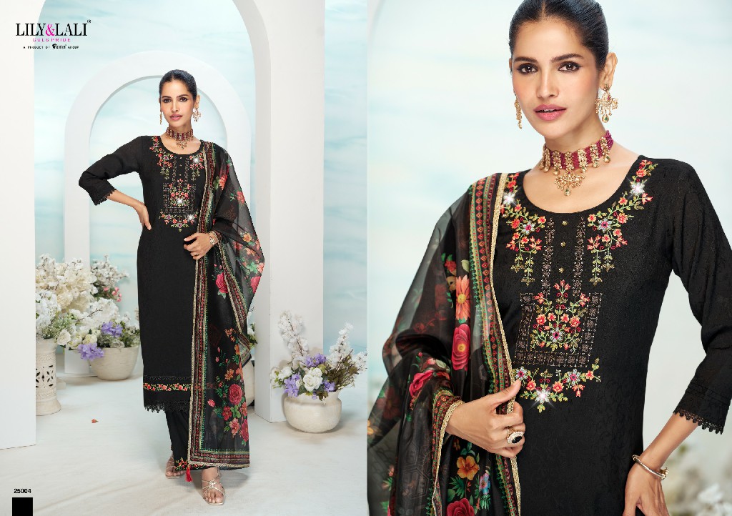 Lily And Lali Mishka Wholesale Embroidery And Handwork Kurti With Pant And Dupatta