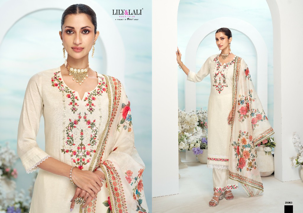 Lily And Lali Mishka Wholesale Embroidery And Handwork Kurti With Pant And Dupatta