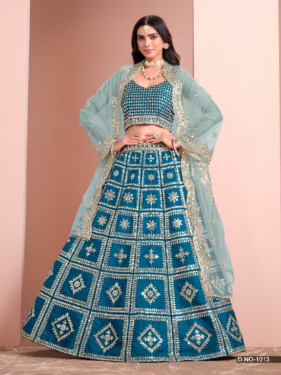 Mehvish Alizeh Wholesale Art Silk Fabrics Designer Lehengas Choli