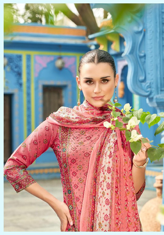 Alok Husna Wholesale Pure Viscose Reyon With Fancy Hand Work Dress Material