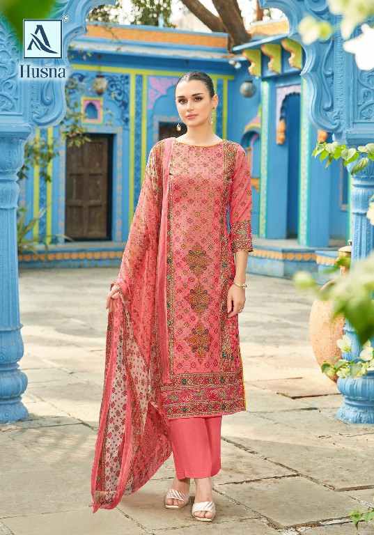 Alok Husna Wholesale Pure Viscose Reyon With Fancy Hand Work Dress Material