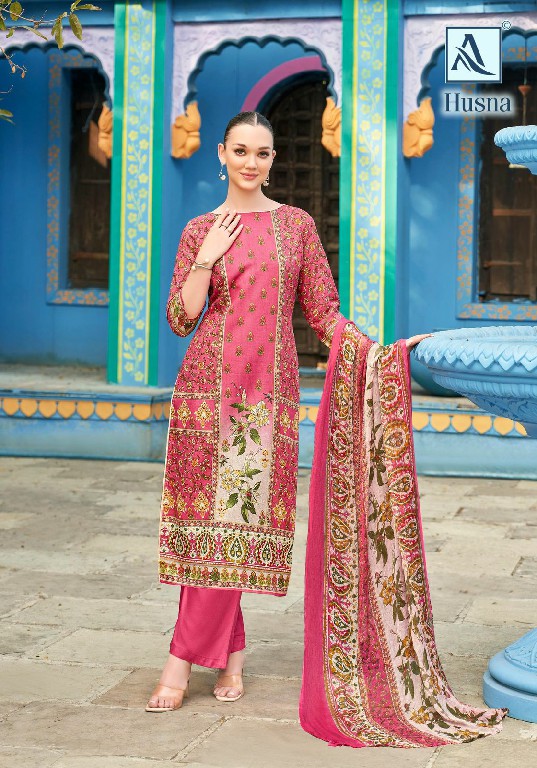 Alok Husna Wholesale Pure Viscose Reyon With Fancy Hand Work Dress Material