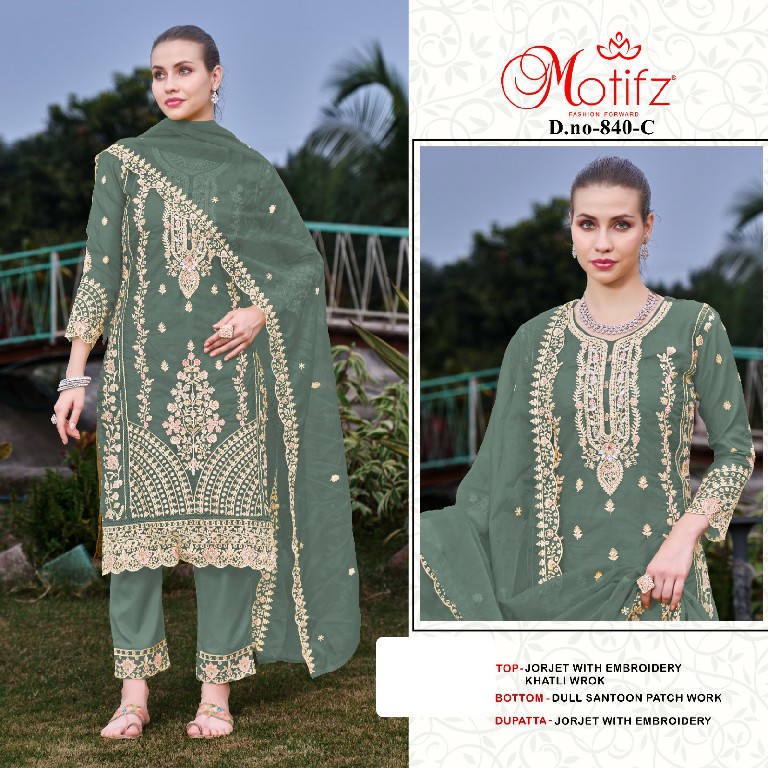 Motifz D.no 840 Wholesale Indian Pakistani Concept Salwar Suits