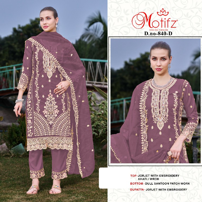 Motifz D.no 840 Wholesale Indian Pakistani Concept Salwar Suits