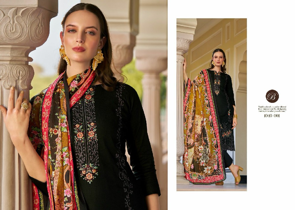 Belliza Zarqash Vol-3 Wholesale Pure Heavy Jam With Designer Work Dress Material