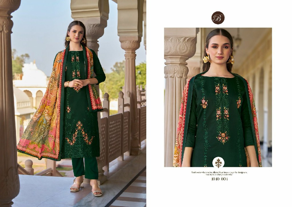 Belliza Zarqash Vol-3 Wholesale Pure Heavy Jam With Designer Work Dress Material