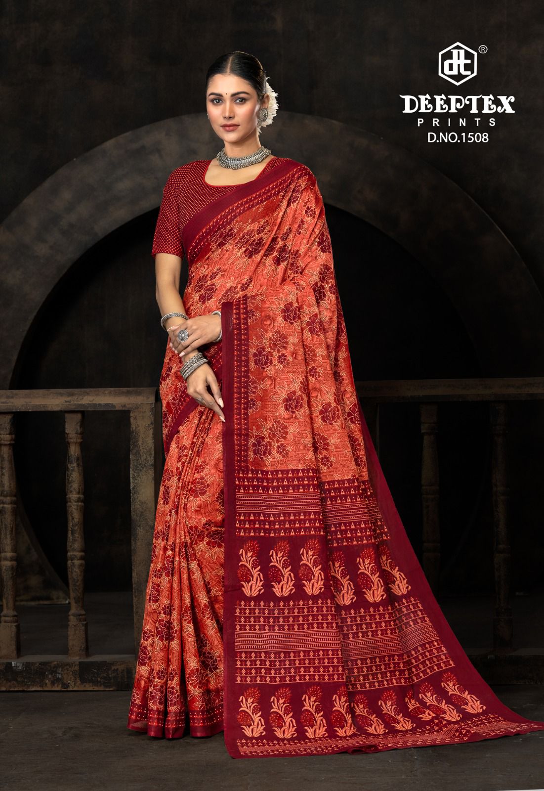 Deeptex Prime Time Vol-15 Wholesale Pure Cotton Printed Sarees