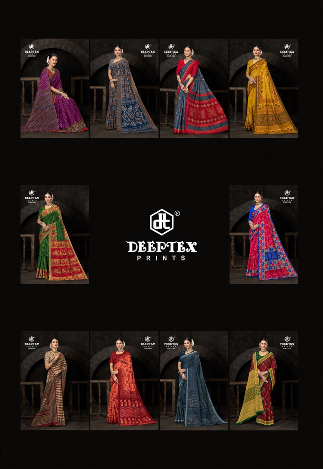 Deeptex Prime Time Vol-15 Wholesale Pure Cotton Printed Sarees