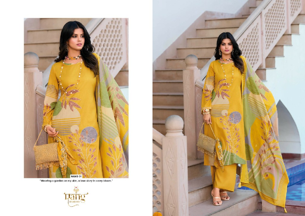 aadhya by rang fashion lawn cambric casual wear dress material