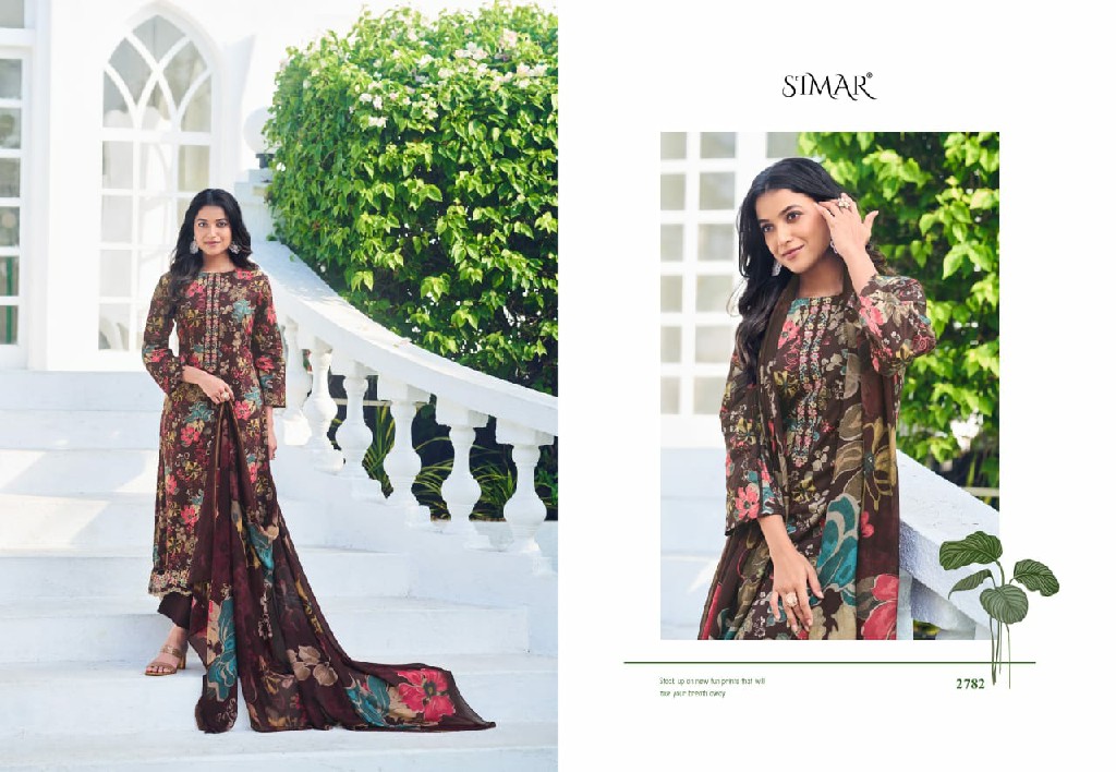 Glossy Simar Hana Wholesale Pure Jam Cotton With Embroidery Work Suits