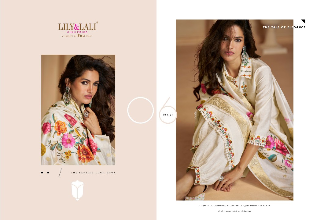 Lily And Lali Khwab Wholesale Handwork And Embroidered 3 Piece Suits