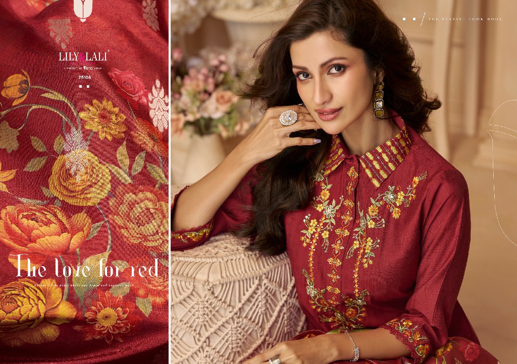 Lily And Lali Khwab Wholesale Handwork And Embroidered 3 Piece Suits
